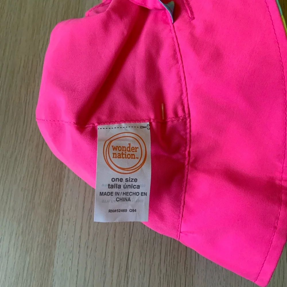 3/$10 Wonder Nation Reversible UPF 50+ Rainbow Stripe Sun Hat